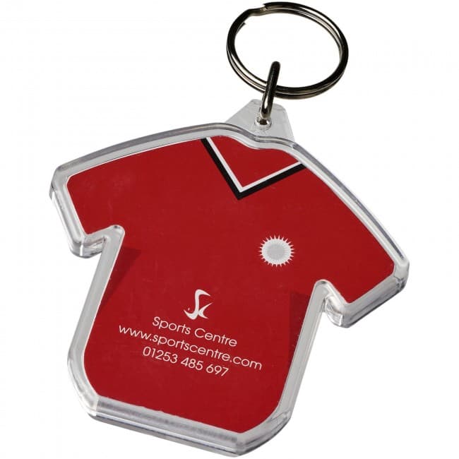 Custom Printed Combo t-shirt-shaped keychain