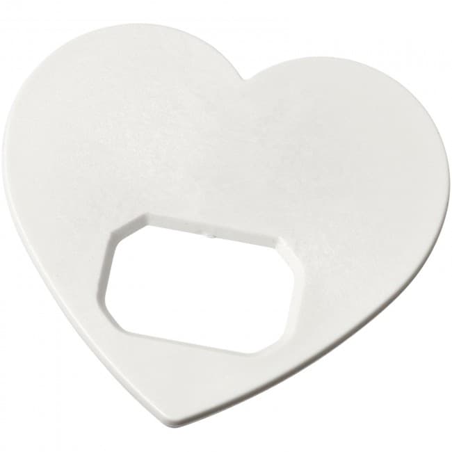 Custom Printed Amour heart-shaped bottle opener