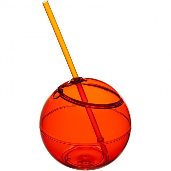 Custom Printed Fiesta 580 ml beverage ball with straw - Image 4