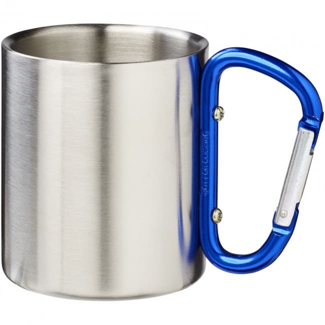 Custom Printed Alps 200 ml vacuum insulated mug with carabiner - Image 3