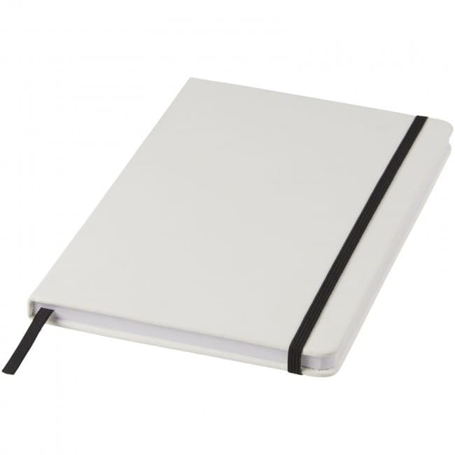 Custom Printed Spectrum A5 white notebook with coloured strap - Image 7