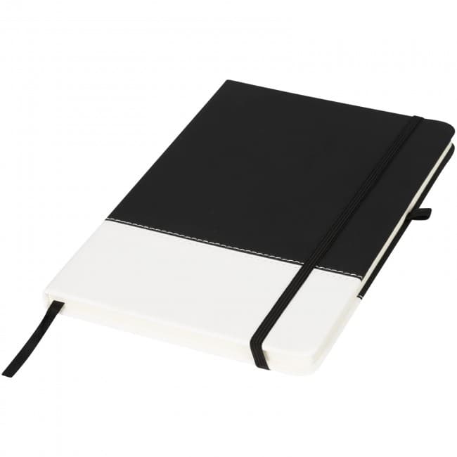 Custom Printed Two-tone A5 colour block notebook - Image 4