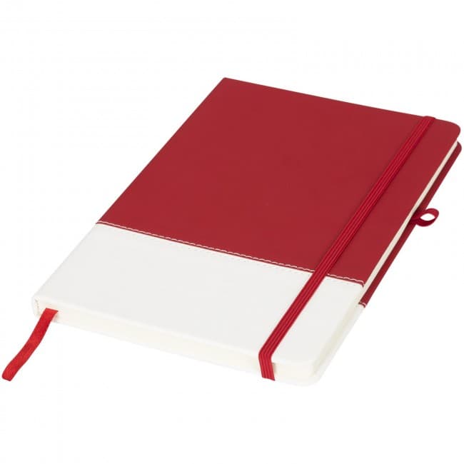 Custom Printed Two-tone A5 colour block notebook - Image 2