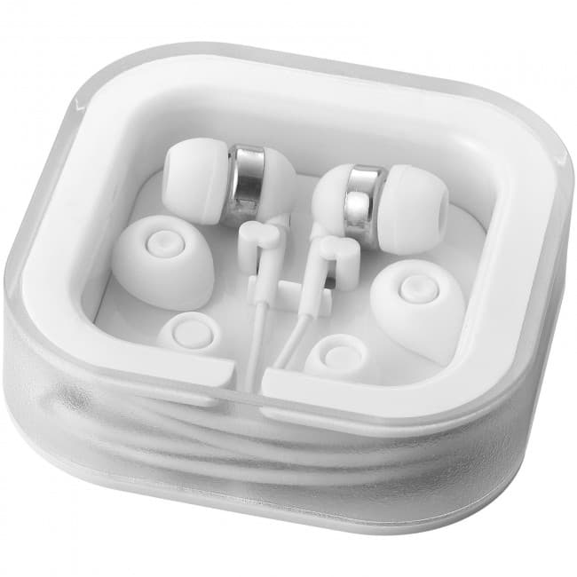 Custom Printed Sargas lightweight earbuds - Image 6