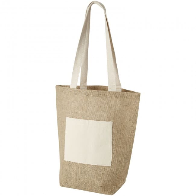 Custom Printed Calcutta tote bag made from jute