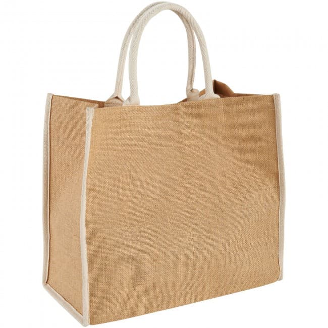 Custom Printed Harry large tote bag made from jute - Image 4