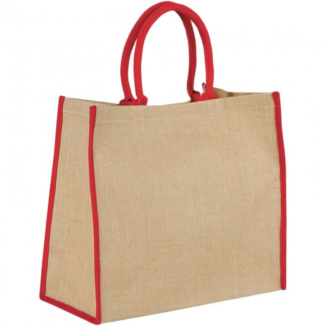 Custom Printed Harry large tote bag made from jute - Image 1