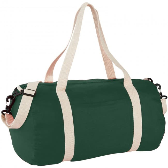 Custom Printed Cochichuate cotton barrel duffel bag - Image 1