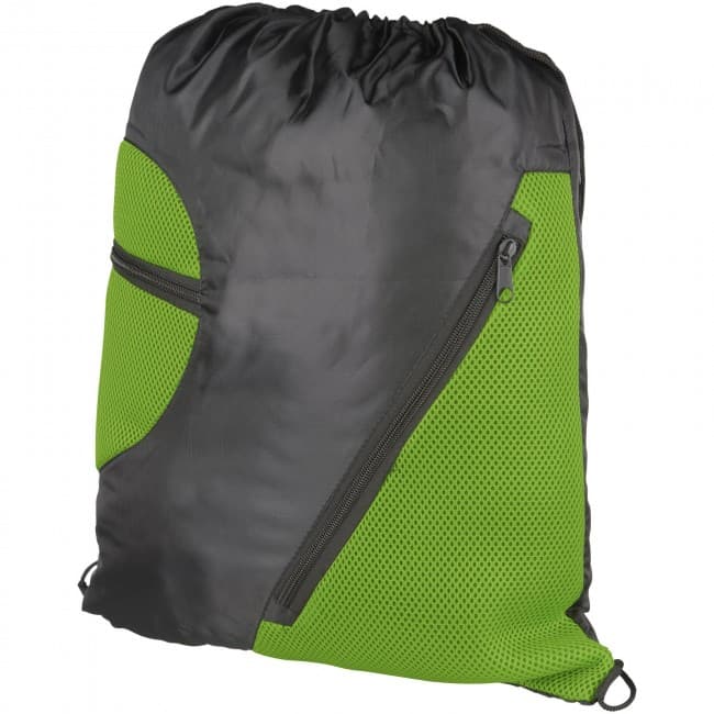 Custom Printed Kick mesh drawstring backpack - Image 1