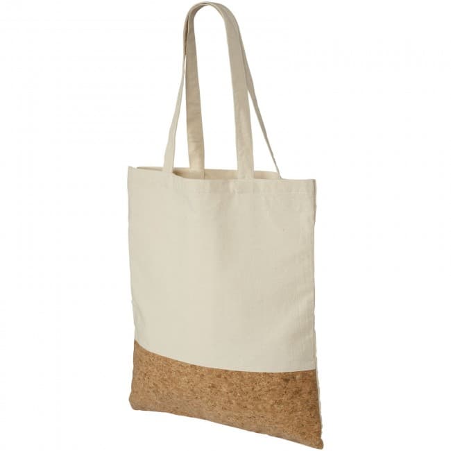 Custom Printed Cory 175 g/m² cotton and cork tote bag