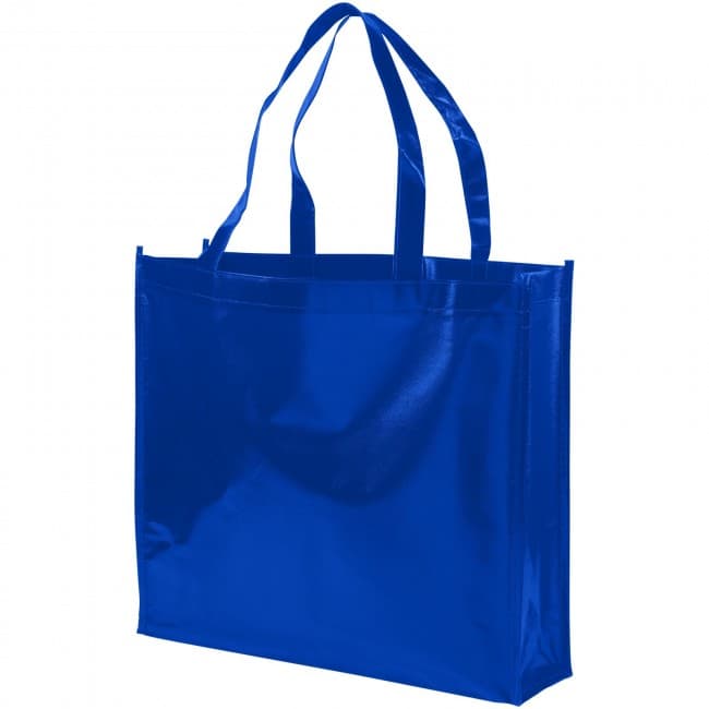 Custom Printed Shiny laminated non-woven shopping tote bag - Image 6