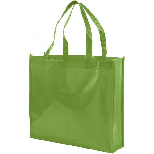 Custom Printed Shiny laminated non-woven shopping tote bag - Image 5