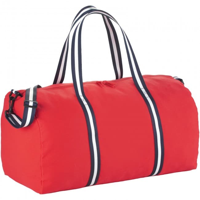 Custom Printed Weekender cotton travel duffel bag - Image 1