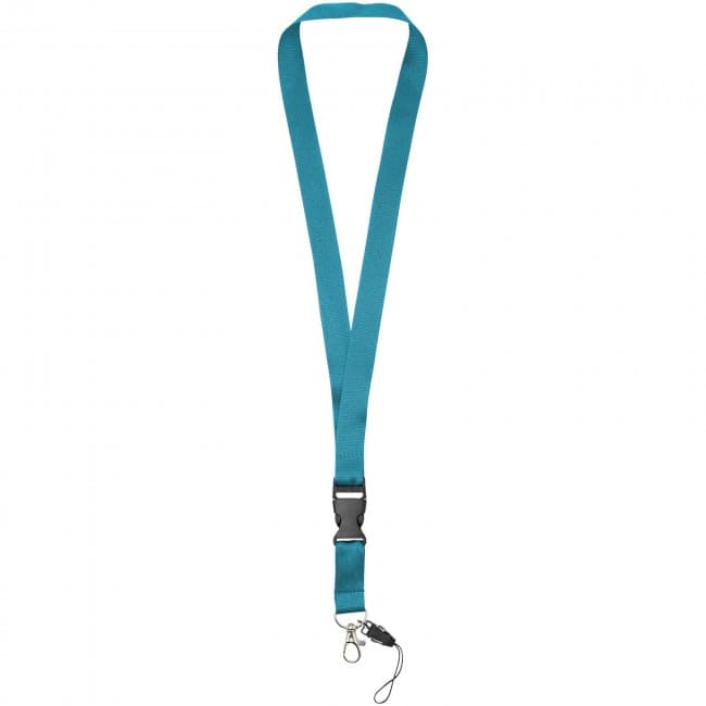 Custom Printed Sagan lanyard with detachable buckle, phone holder - Image 2