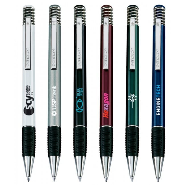 Custom Printed senator Soft Spring Polished plastic ball pen