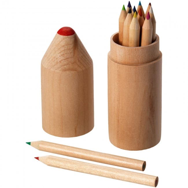 Custom Printed Woody 12-piece coloured pencil set