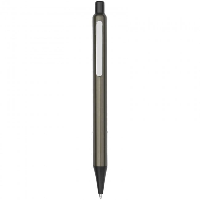 Custom Printed Milas ballpoint pen with rubber grips - Image 2