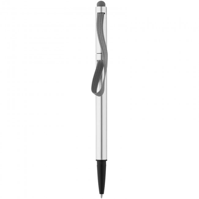 Custom Printed Stretch ballpoint pen with elastic strap - Image 1