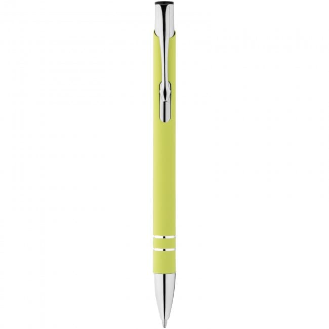 Custom Printed Corky ballpoint pen with rubber-coated exterior - Image 4