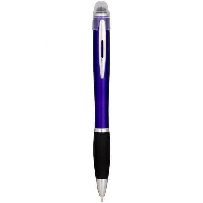 Custom Printed Nash light up pen coloured barrel and black grip - Image 3