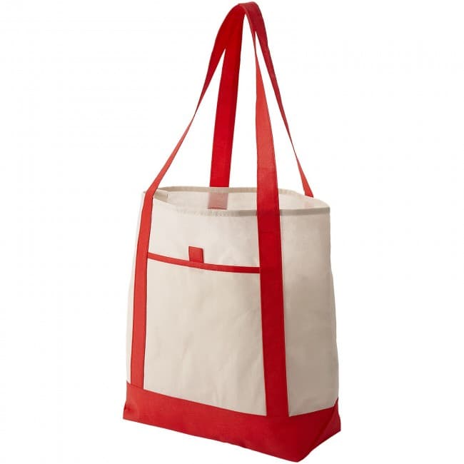 Custom Printed Lighthouse non-woven tote bag - Image 1