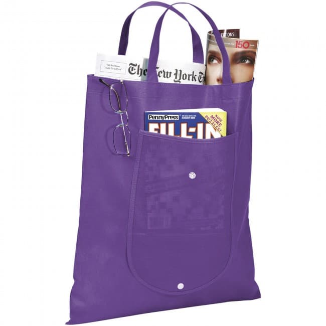 Custom Printed Maple non-woven foldable tote bag - Image 2