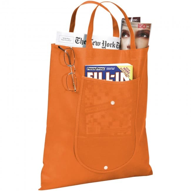 Custom Printed Maple non-woven foldable tote bag - Image 1