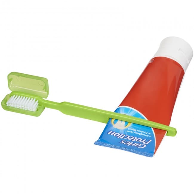 Custom Printed Dana toothbrush with squeezer - Image 1