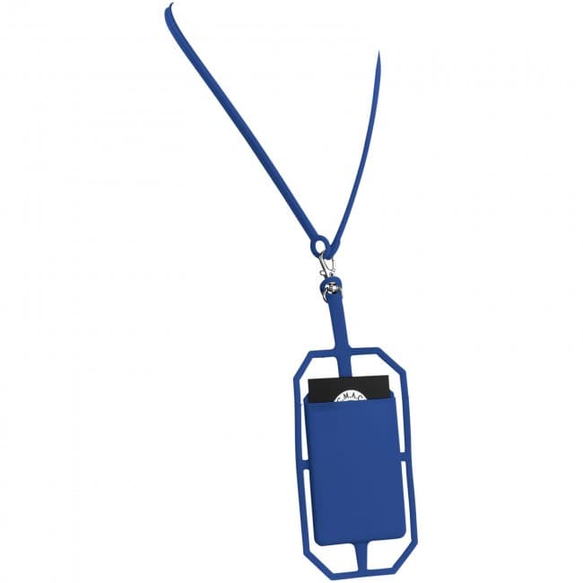 Custom Printed Fort-rock silicone RFID card older with lanyard - Image 4