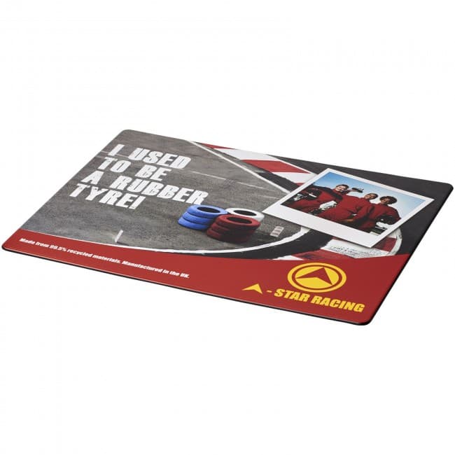 Custom Printed Brite-Mat® mouse mat with tyre material