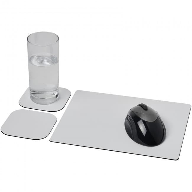 Custom Printed Brite-Mat® mouse mat and coaster set combo 3