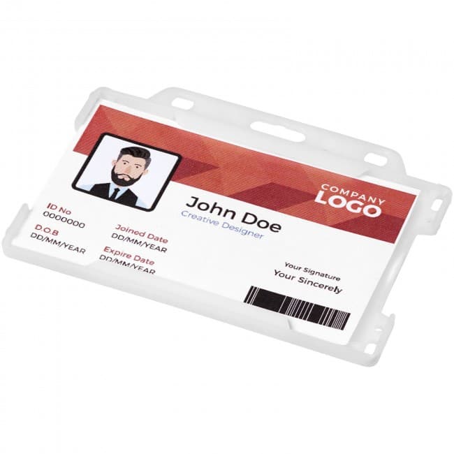 Custom Printed Vega plastic card holder - Image 4