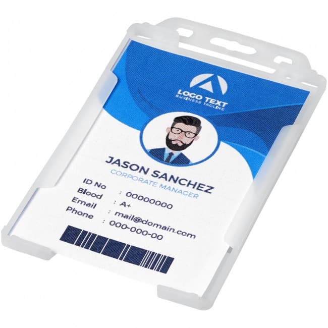 Custom Printed Pierre transparent badge holder - Image 4