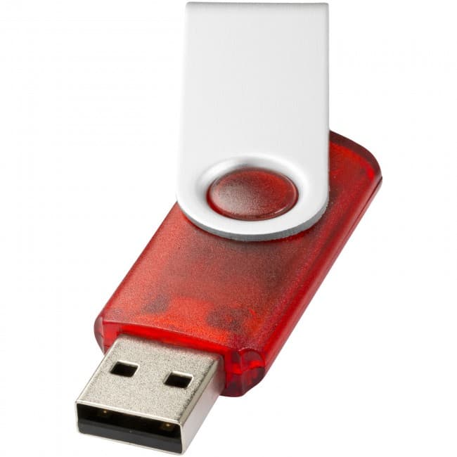 Custom Printed Rotate-translucent 2GB USB flash drive - Image 1