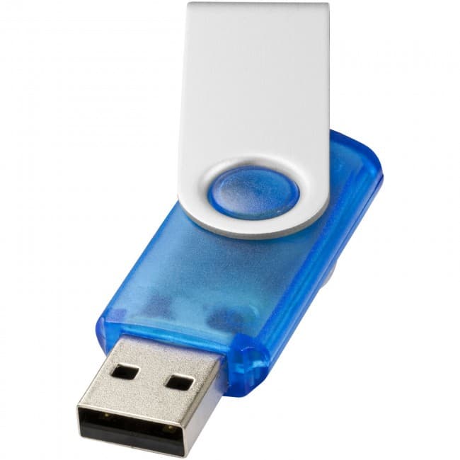 Custom Printed Rotate-translucent 4GB USB flash drive - Image 2