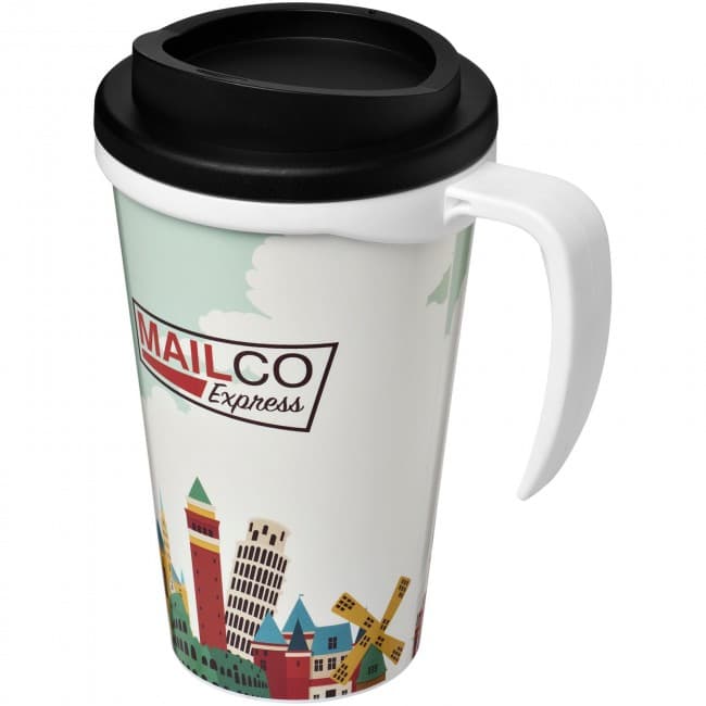 Custom Printed Brite-Americano® grande 350 ml insulated mug - Image 1