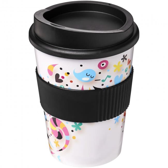 Custom Printed Brite-Americano® Medio 300 ml tumbler with grip - Image 2