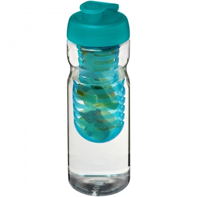 Custom Printed H2O Base® 650 ml flip lid sport bottle & infuser - Image 4