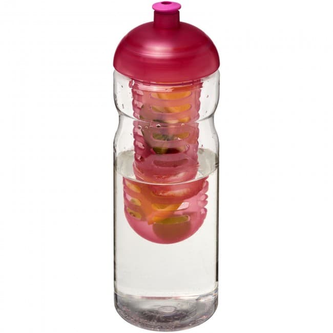 Custom Printed H2O Base® 650 ml dome lid sport bottle & infuser - Image 2