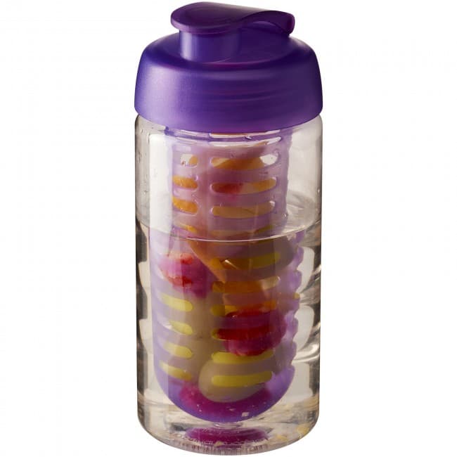 Custom Printed H2O Bop® 500 ml flip lid sport bottle & infuser - Image 1