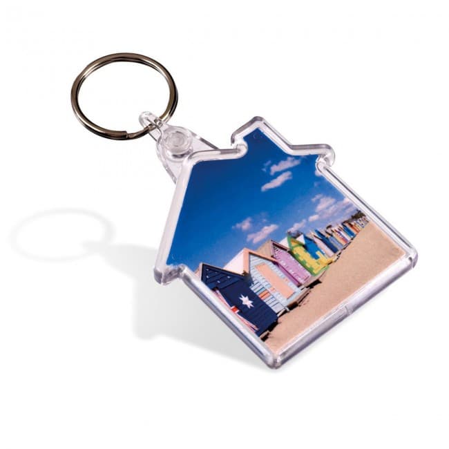 Custom Printed House Picto Keyring