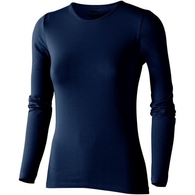 Custom Printed Curve long sleeve women's t-shirt - Image 3