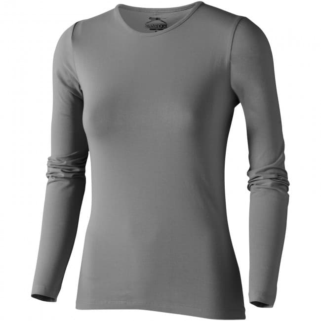 Custom Printed Curve long sleeve women's t-shirt - Image 2