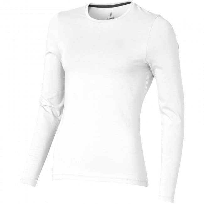 Custom Printed Ponoka long sleeve women's organic t-shirt - Image 5