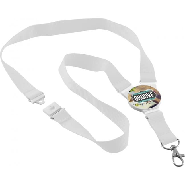 Custom Printed Round Shape Snap Lanyard