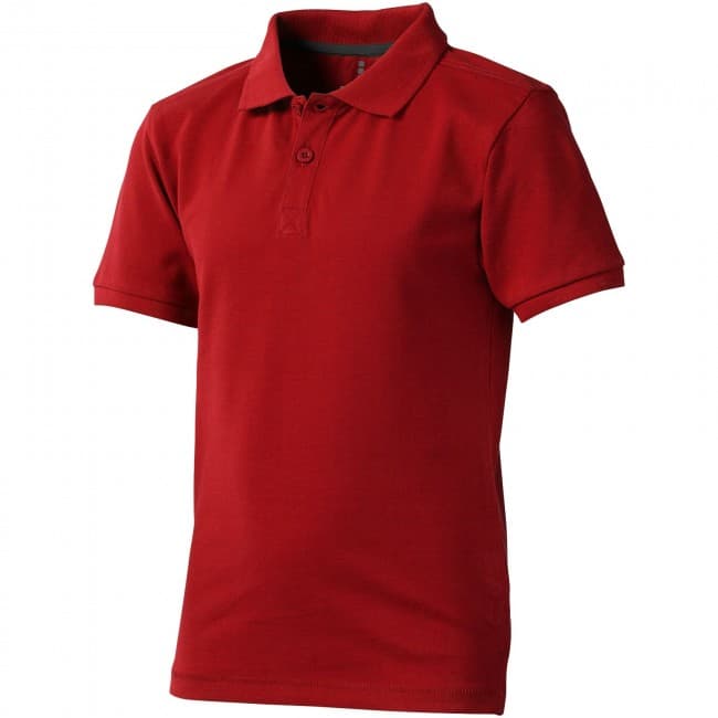 Custom Printed Calgary short sleeve kids polo - Image 2