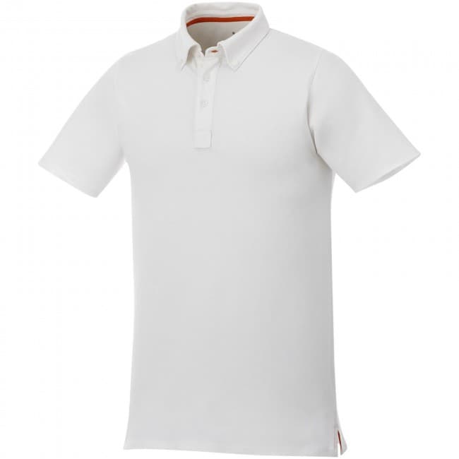 Custom Printed Atkinson short sleeve button-down men's polo - Image 6