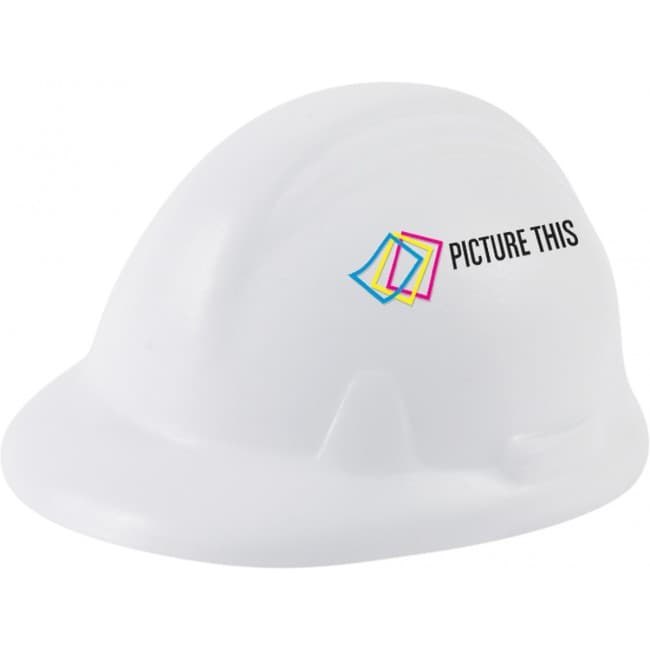 Custom Printed Hard Hat Shape Stress Ball