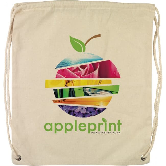 Custom Printed Hartley 5oz Cotton Drawstring Bag