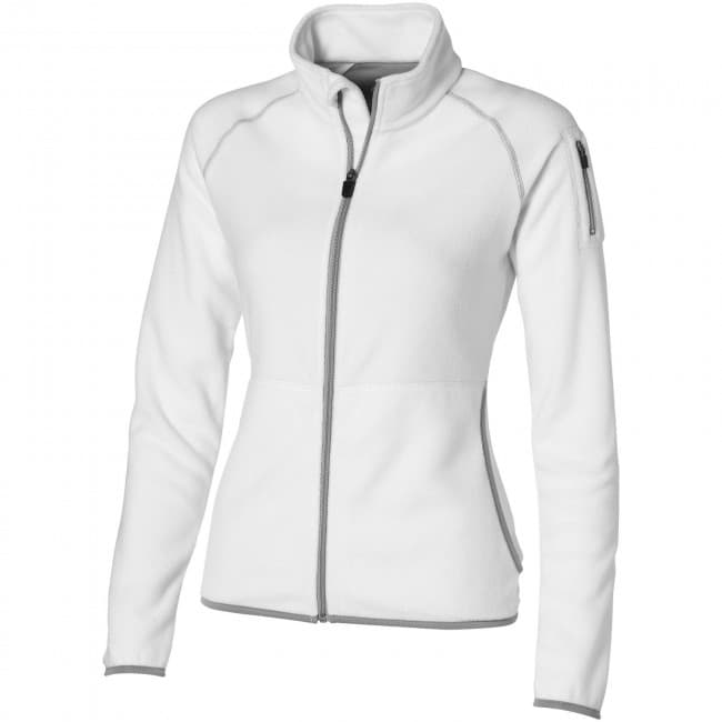 Custom Printed Drop shot full zip micro fleece ladies jacket - Image 6